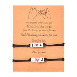 YALLNASL Matching Bracelets for Couples Gifts for Husband Boyfriend Birthday Christmas Gifts for Couples Bracelets Long Distance Relationship Gift for Him and Her Bracelets for Girlfriend Wife