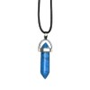 VIE VIE Double Point Pencil Pendant, Black String (Turquoise)