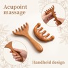 3 Pack Wooden Head Massager Scalp, Wooden Head Massager for