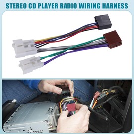 A ABSOPRO Stereo CD Player Radio Wiring Harness 14 Pin Wire Harness for Subaru 1987-up Plastic Metal Assorted Color