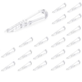 cyclingcolors 20x fermagli per camicia supporto abbigliamento fermaglio clip allegato plastica trasparente 9x40mm