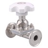 DERNORD Sanitary Diaphragm Valve Silicone Seal Stainless Steel 316L, 1.5”