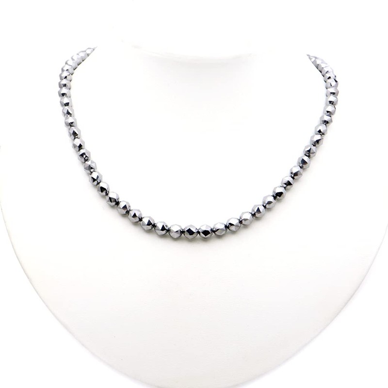 GOLD STONE Terahertz Mineral Necklace, 0.2 inch (6 mm), Star