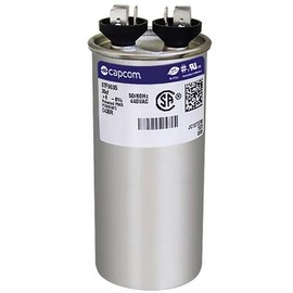 97F9635 30 uf MFD 440 Volt VAC - Replacement Round Run Capacitor by CAPCOM