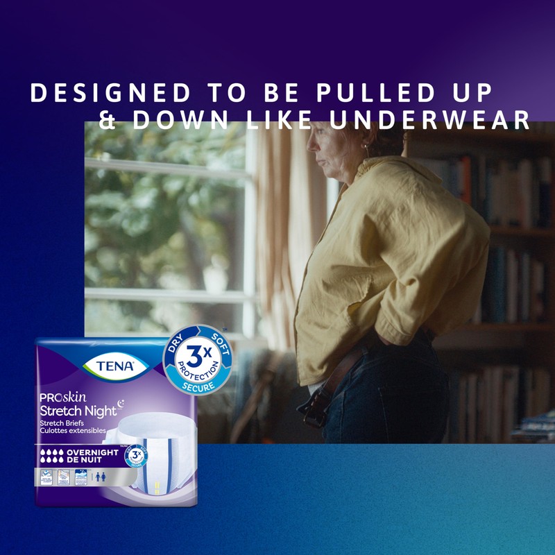 Tena ProSkin Overnight Incontinence Adult Diaper for Women & Men,