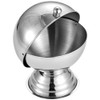 GANAZONO Sugar Holder Sugar Bowl with Roll Stainless Steel Sugar