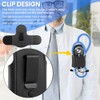 Loyanger Stethoscope Holder Clip, PU Leather Stethoscope Holster Clips Holder