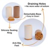 Matani Bamboo Toothbrush Holder Diatomite Tooth Brush Organizer - Storage