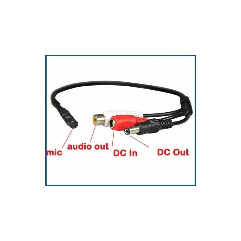 Evertech 4 Pcs. High Sensitive CCTV Security Surveillance Microphone Audio