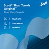 Scott Shop Original Blue Towels (75130), 9.4"x11" Cloth-like Paper Towel