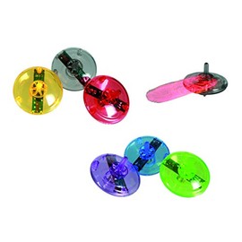 Spinning Top with LED with Buttoned 4 cm Bag for Children's Birthday Party