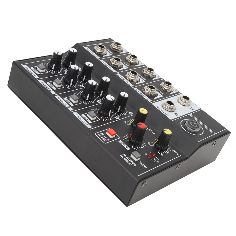 8 Channel Sound Mixer Sound Board Console 2 Modes Aluminium
