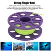 18M Diving Finger Reel Plastic Fluorescent Green Wire Scuba Dive