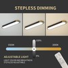 Tioolo Dimmable LED Ceiling Lights Modern Acrylic Linear LED Ceiling