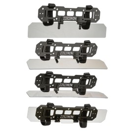 INGWEDECO ABS Mini Rigid Molle Panel Organizer with Adjustable Anti-Glare Polarized UV Visor Extender for Vehicle EDC Pouch Tool Holster Bag Gadget Holder Universal Tactical Gear Rack Car SUV Truck