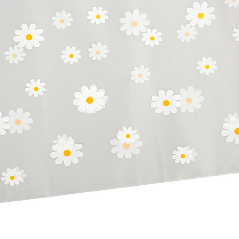 30PCS Frosted Slide Zip Plastic Bags Daisy Pattern Reusable Lightweight