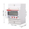DIN Rail Power Meter 3 Phase 4 Wires Multifunctional LCD