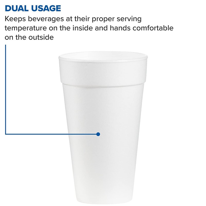 (CA/500) C-FOAM CUP 20 OZ WHI