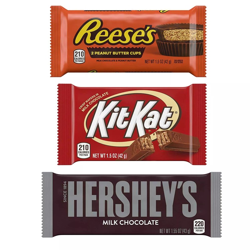 Hershey's Chocolate KIT KAT & REESE'S Peanut Butter Cups Full