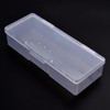 Rolabling Transparent Box Storage Case for Nail Art Equipment Manicure