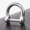 TISUR D-Rings with Screw Shackle, U Shape Key Chains Rings,