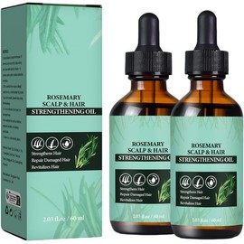 Aceite De Romero：Aceite de Romero para El Cabello-100%, Aceite Esencial de Romero para Cabello ，Estimula el Crecimiento del Cabello, Ideal para Cejas, Pestañas, Barba y Cabello Seco y Dañado.（120ml）