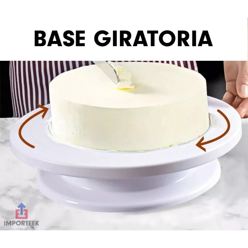 Importeek Base Giratoria Pastelera Exhibidor Decoracion Reposteria 360