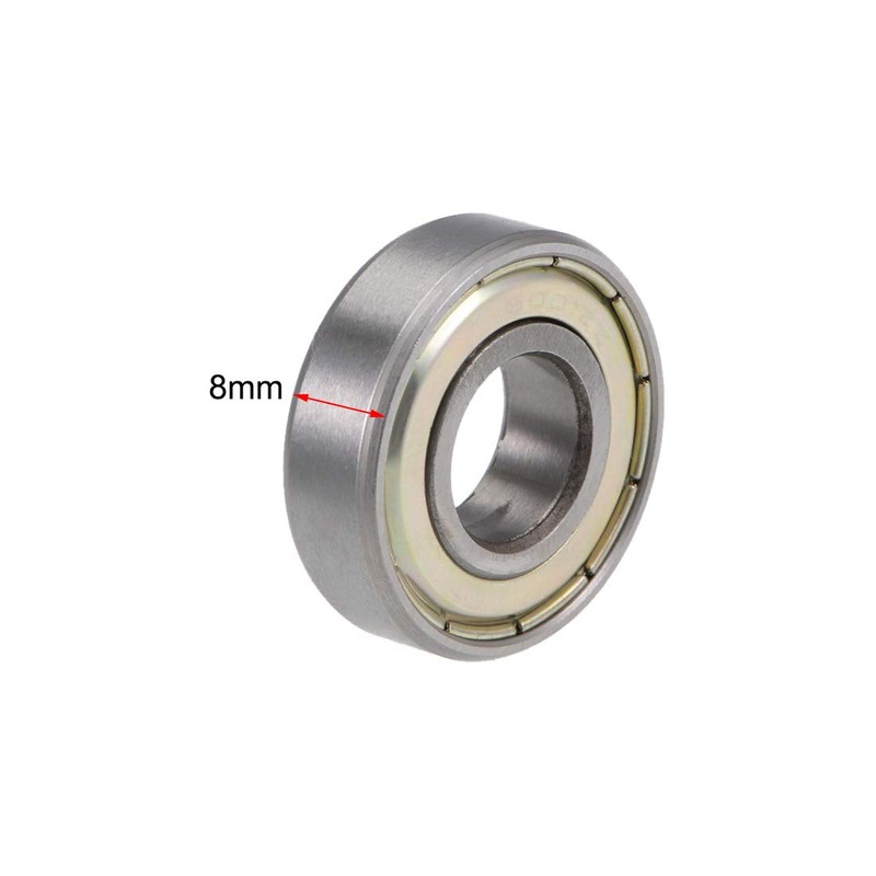 sourcing map 6001ZZ Deep Groove Ball Bearings Z2 12mm x