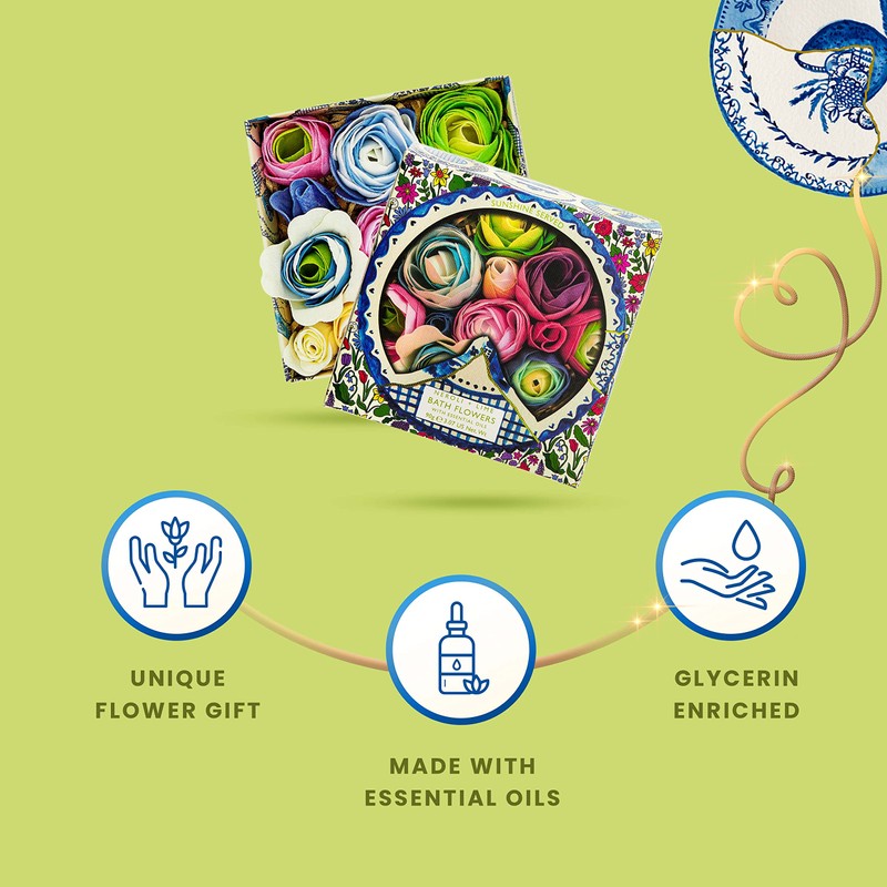 Heathcote & Ivory Sunshine Served Bath Soap Flowers, 90g