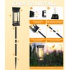 12 Pack Solar Pathway Lights Outdoor, Taller Bright Solar Path