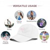 White Baseball Cap Women Adjustable Cute Bow Hats for Women
