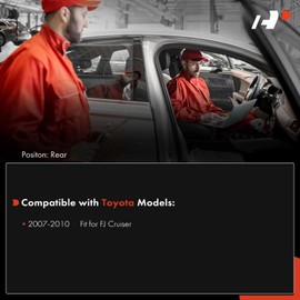 A-Premium 4-PC Rear Reverse Backup Parking Assist Sensor Car Bumper PDC Compatible with Select Toyota Models - FJ Cruiser 2007 2008 2009 2010, Replace# 8934133050