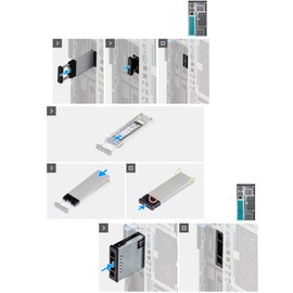 Deal4GO M.2 2280 SSD Mechanical FlexBay Module w/ 3.5" Drive Carrier Cage JX33G 66XHV DPWC700 FRYKM for Dell Precision 7960 7920 7820 7865 5860 5820 5810