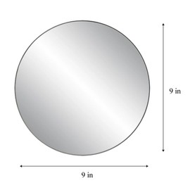 9 Inch Round Mirror for Tables at Wedding, Mirror Tiles for Crafts and DIY Projects