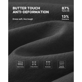 G4Free Travel Pants Lightweight for Women High Waist Wide Leg Ankle Trousers Wide Leg Cropped Track Pants with Pockets(Black,S,26")