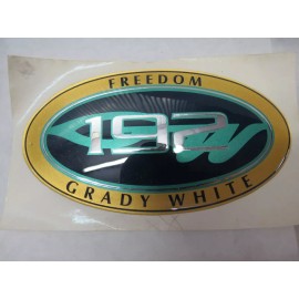 GRADY WHITE 192 FREEDOM HULL NAME DECAL (2-3/4" x 5")  #10    -NEW OEM
