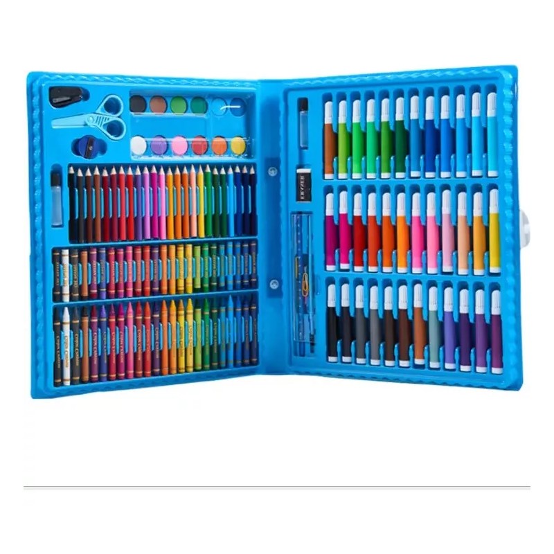 Extreme Beauty Set De Arte Niños Colores Plumones Crayolas Acuarelas