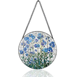 Forget Me Not Gifts, 7.8Inch Sun Catchers for Windows Forget Me Not Flowers