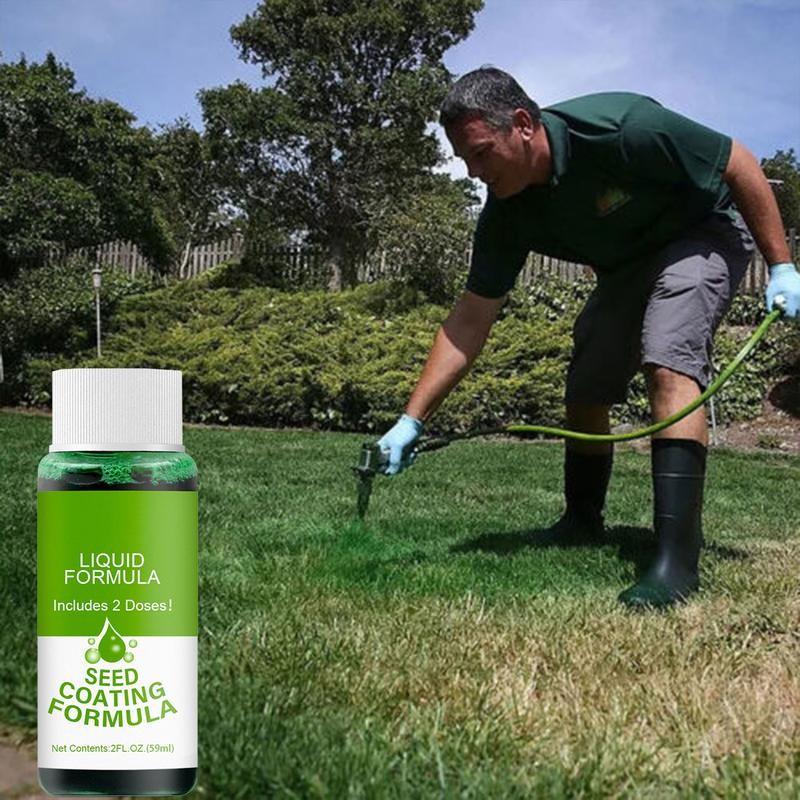 Lawn Liquid Grass Seed Spray Liquid Formula - Quantity: 6