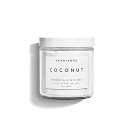 HERBIVORE Coconut Milk Bath Soak | Deeply Hydrating + Skin Softening, Soothing Light Coconut Scent, Vegan, Plant-Based, 237 mL / 8 oz