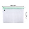 TUPARKA 21pcs Document Wallet A5 Zipper Wallet Bags Plastic Mesh