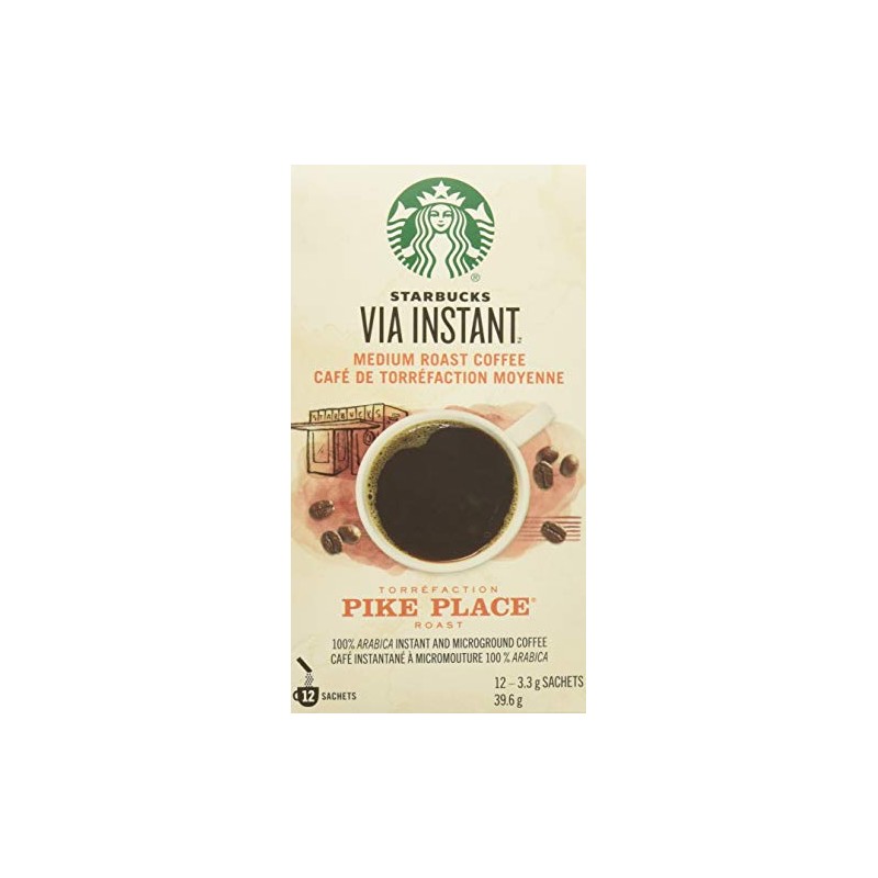 Starbucks VIA Ready Brew Pike Place Roast Coffee 12 Count