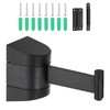 PATIKIL Fixed Wall Mount Retractable Belt Barrier, 16.4 Ft Crowd