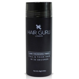 HAIR GURU LONDON Thickening Fibres 28g | 15 Colours | Instantly Conceals Hair Loss or Thinning Patches | Full & Thick Hair In Seconds | Hair Powder for Women & Men (Dark Blonde)