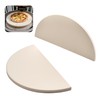 Half-Moon Ceramic Heat Deflector Plates for Kamado Joe Classic I,