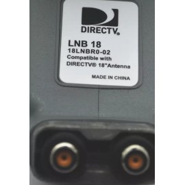 DIRECTV KU-BAND LNBF 18LNBR0-02 DUAL OUTPUT 101 SATELLITE LNBF 18" DISH ANTENNA