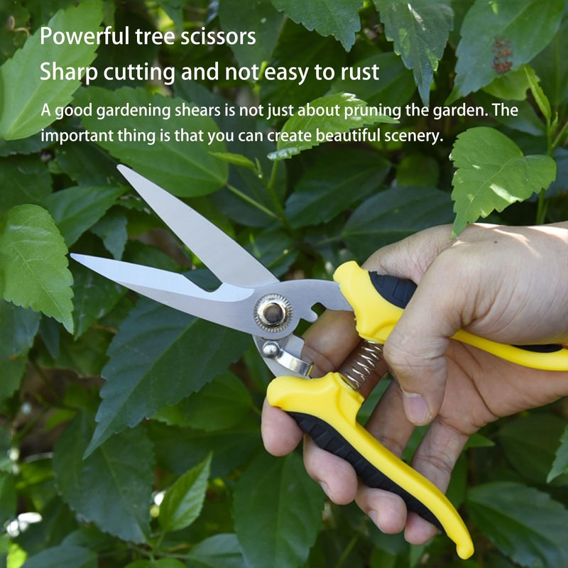 Vbvbip 3 Pack Gardening Scissors, Professional Pruning Shears Set -