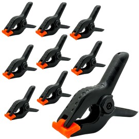 2inch Plastic Spring Clamps, Woodworking Clips Home Clips for Household Clips Sealing Snack Bags Camping Crafts, Backdrop Stand, Photography Studios Spring Clamps (black)