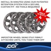 Coast To Coast International Chrome Impostor Wheel Skins, Set of