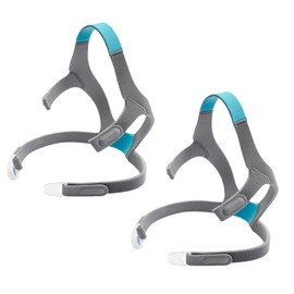 2Packs F20 Headgear Compatible with AirFit/AirTouch F20(Standard) N10 Full Face Mask, Soft Comfortable Replacement Head Strap with 4 Clips